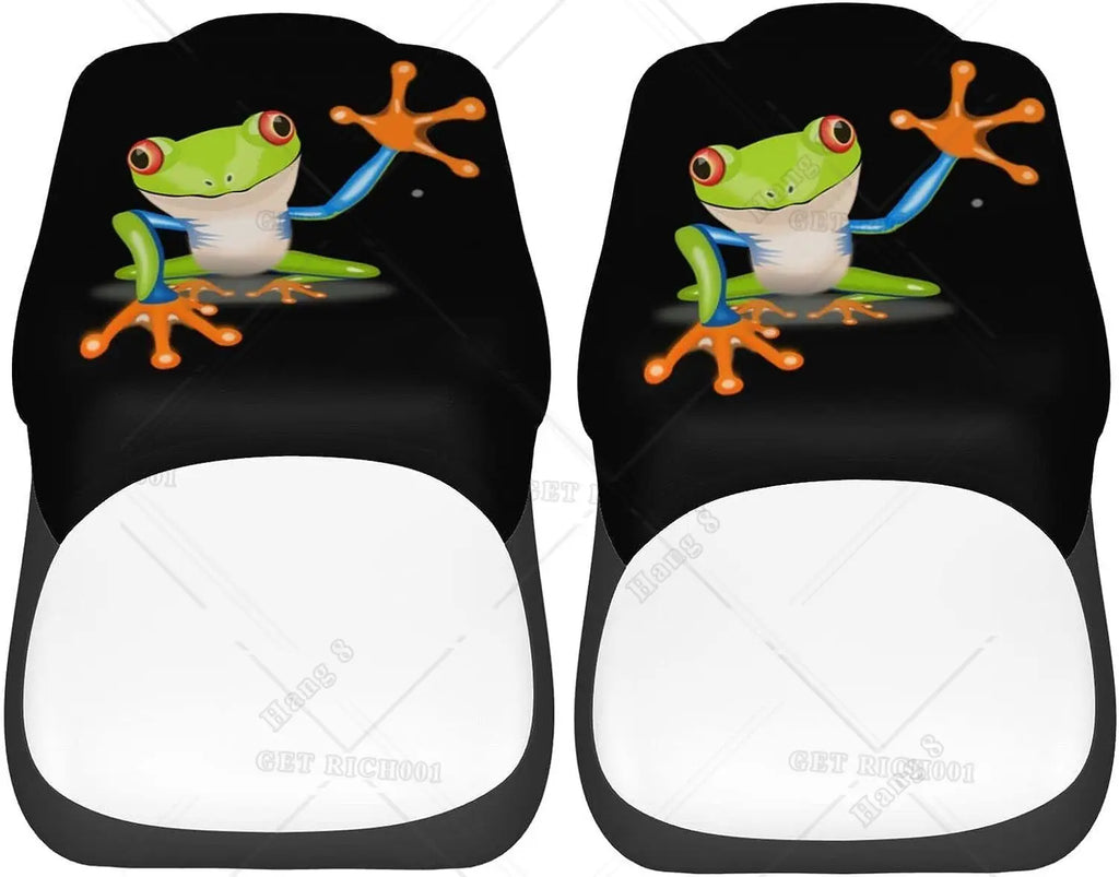 Cartoon Frog Car Seat Covers – Universal 2-Pc Front Set Car Seat Covers HIP