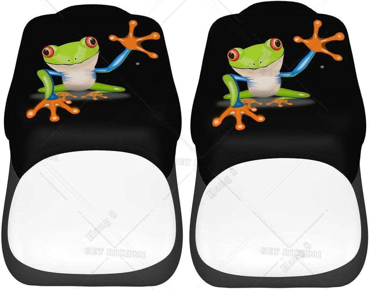 Cartoon Frog Car Seat Covers – Universal 2-Pc Front Set Car Seat Covers HIP