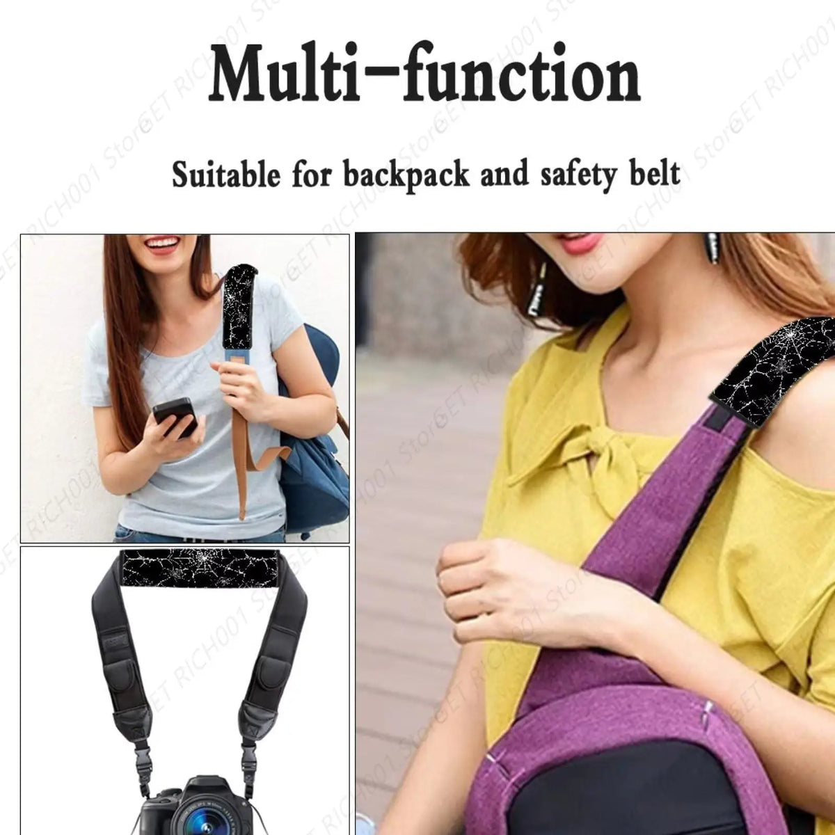 Spider Web Seatbelt Shoulder Pads – Soft Car Cover 2 Pack Seatbelt Shoulder Pad HIP