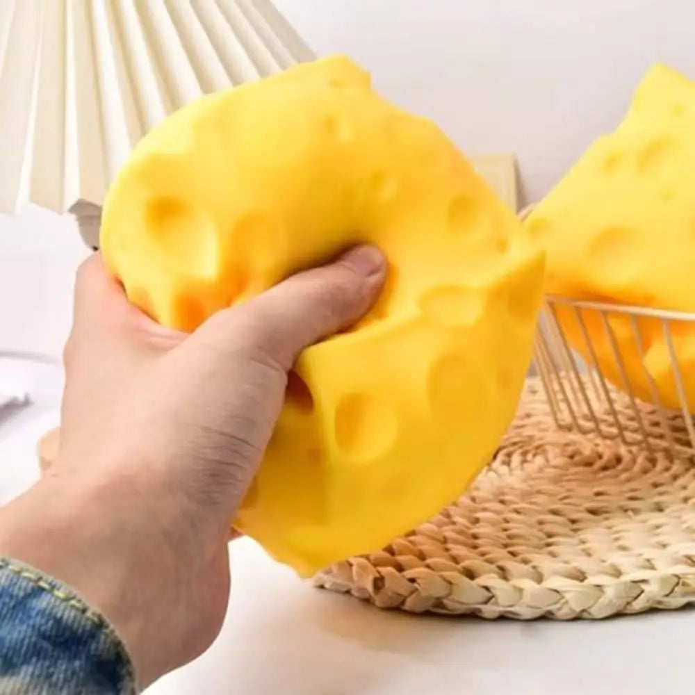 Giant Cheese Squeeze Toy – Slow Rising Sensory Fidget Cube Slow Rising Squeeze Toy HIP