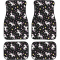 4-Piece White Horse Rubber Floor Mats – Truck, Van & SUV Automotive Floor Mats HIP 1