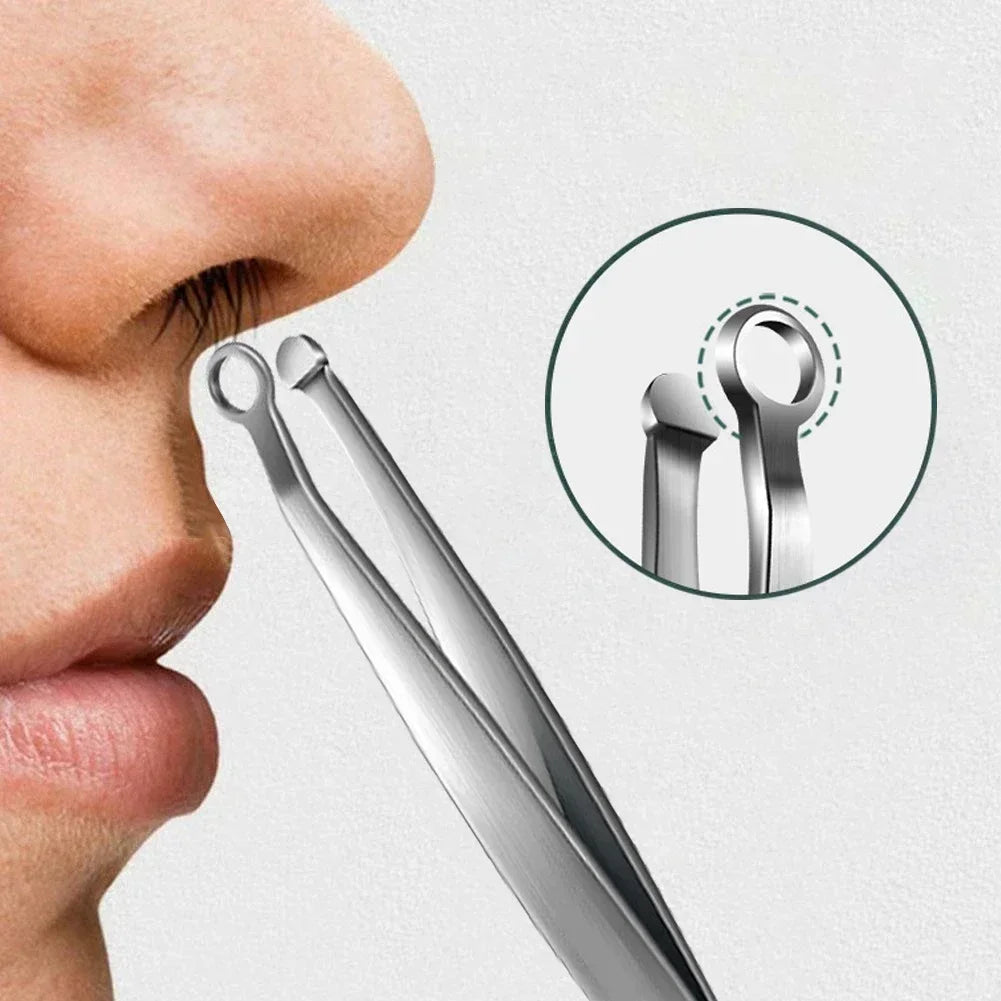 Manual Nose Hair Trimmer – Stainless Steel Round Safety Tip Nose Hair Trimmer HIP