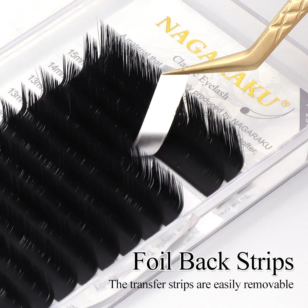 NAGARAKU Eyelash Extensions N M L LB LC LD Curl Mink Eyelash Individual Makeup False Lashes Magnetic Eyelashes HIP
