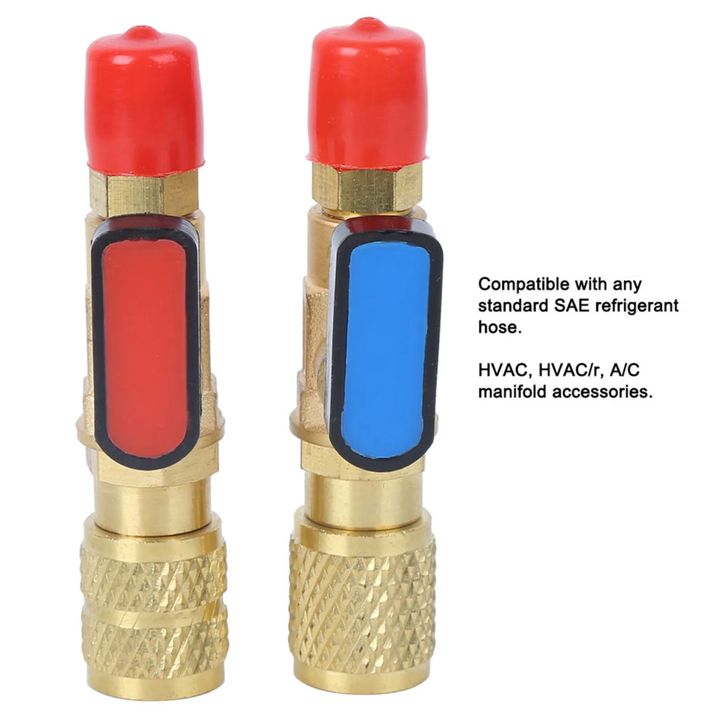 Refrigerant Valve Air Conditioning Charging Hose Adapter Ball Valve for R22 R410A Refrigerant Ball Valve HIP