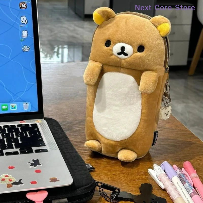 Cute Bear Pencil Case – Large Capacity Student Stationery Bag Pencil Case HIP