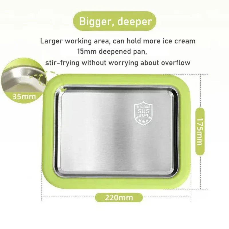 Rolled Ice Cream Maker – DIY Frozen Yogurt Pan | HIP Ice Cream Maker Pan HIP