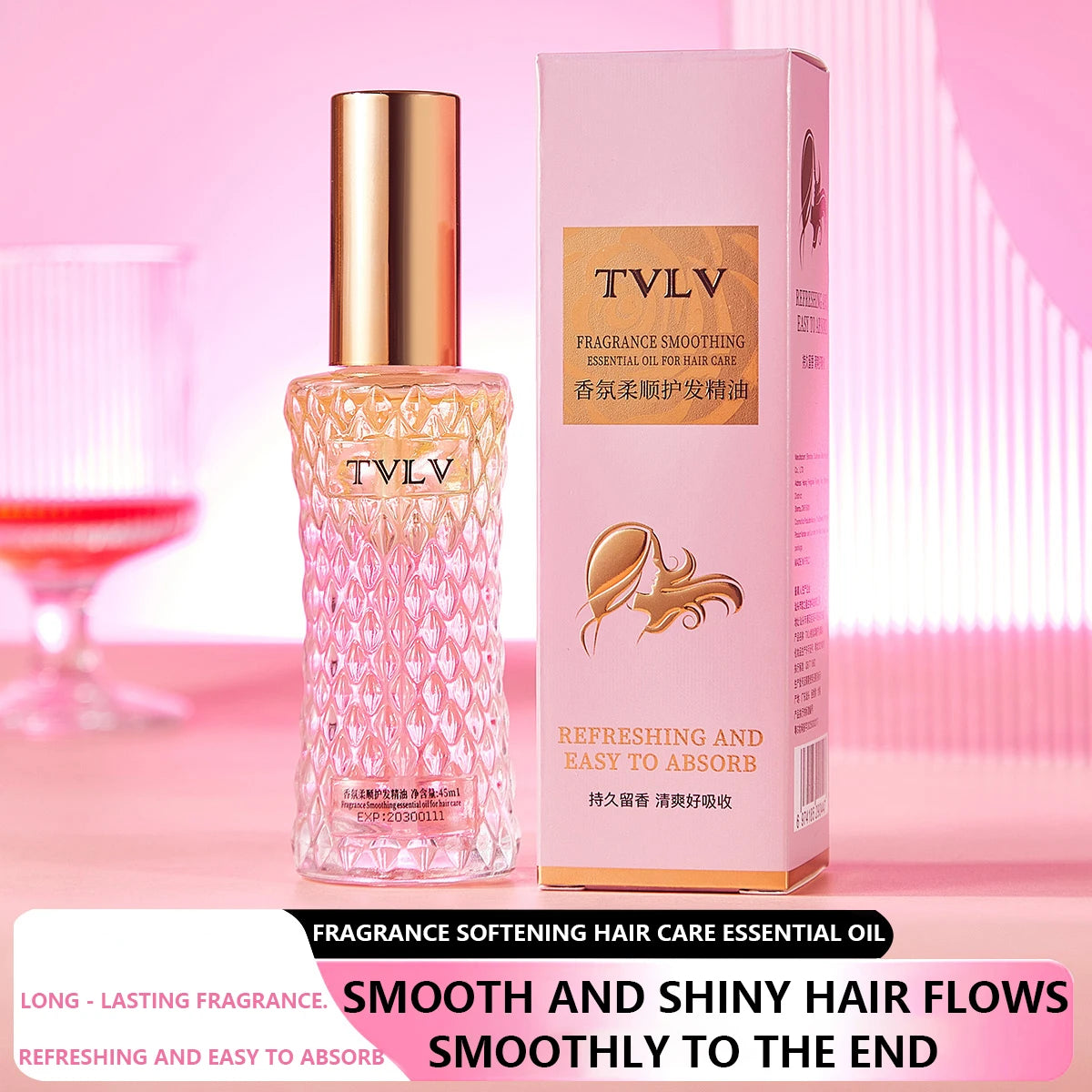 TVLV 2-in-1 Hair Repair Perfume Essential Oil – 45ml Hair Treatment Oil HIP