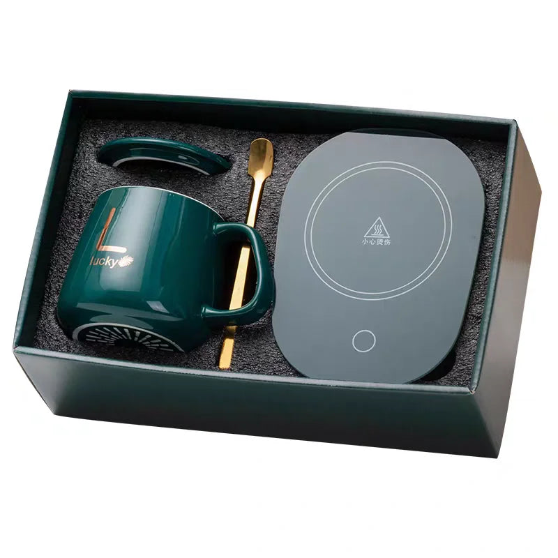 Smart Ceramic Mug Warmer Set – Thermostatic Coffee Heater 350ml Mug Warmer Set HIP