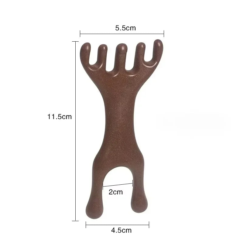 Anti-Static 6-Claw Head Massager Gua Sha Scalp Comb Scalp Massage Comb HIP C731-B-1pcs