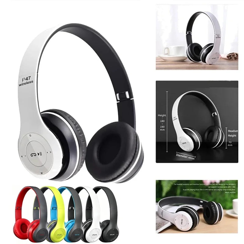 Foldable Wireless Bluetooth Headphones – HiFi 3D Stereo Bass Bluetooth Headphones HIP
