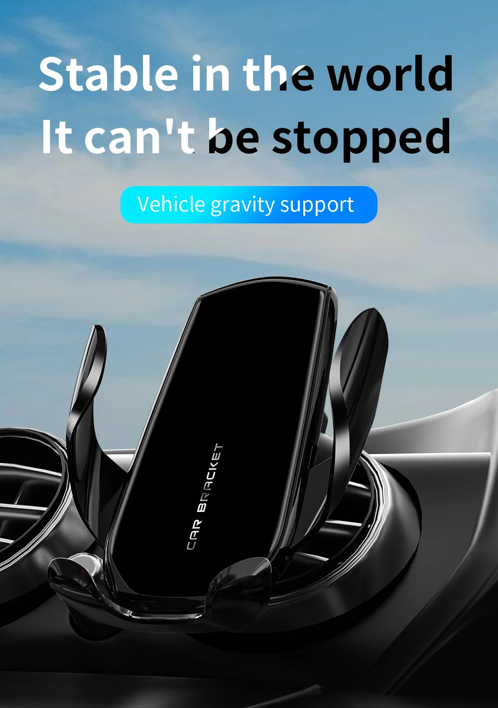 Gravity Car Phone Holder – Universal Air Vent Mount Stand Car Phone Mount HIP