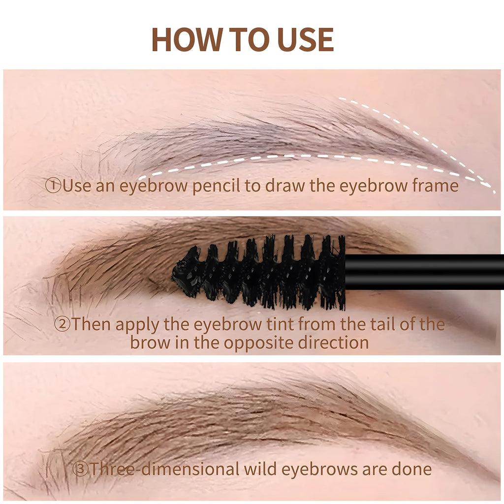 1PCS liquid eyebrow dye wild natural long-lasting setting waterproof and sweat-proof eyebrow liquid eyebrow gel HIP