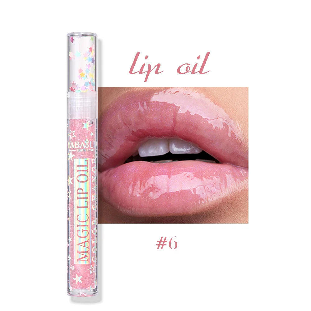 Lip Gloss Set Plumping Transparent Gloss Lip Oil Makeup Moisturizing Glitter Clear Mirror Lipstick Primer Cosmetic HIP 06