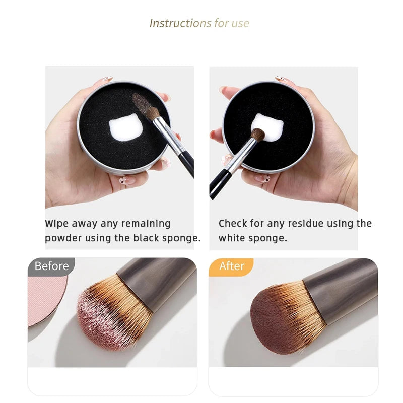 Makeup Brush Cleaning Box – Dry Wash Sponge | HIP Brush Cleaning Box HIP