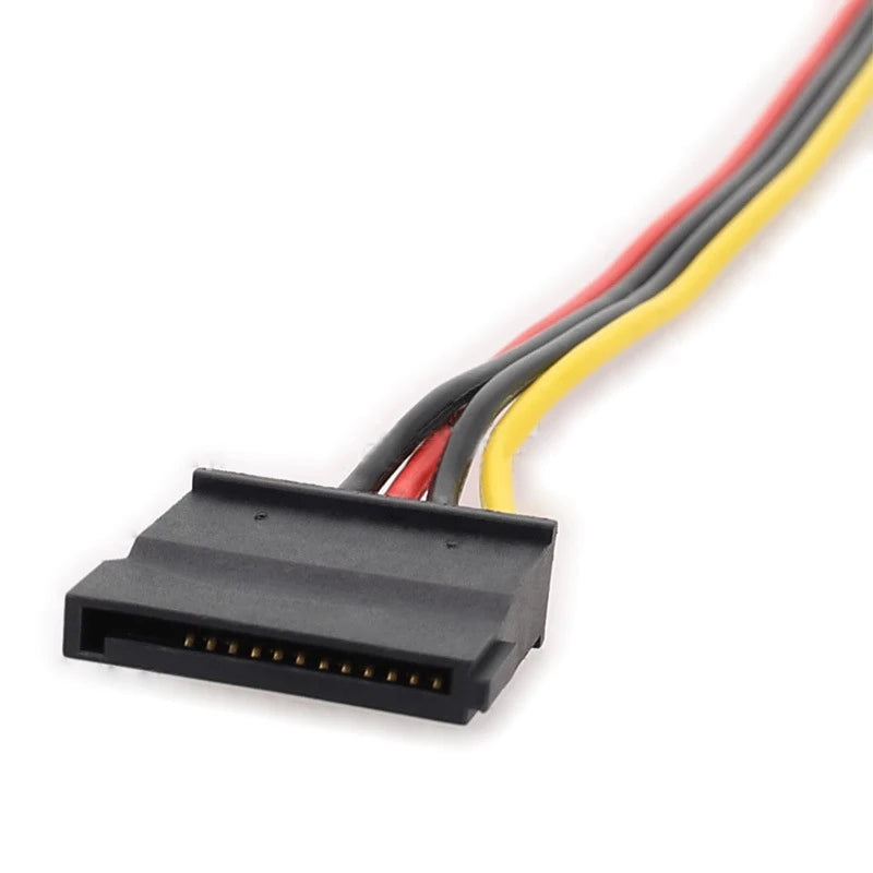15-Pin SATA to 4-Pin FDD Power Adapter Cable 18AWG | OULLX Power Adapter Cable HIP