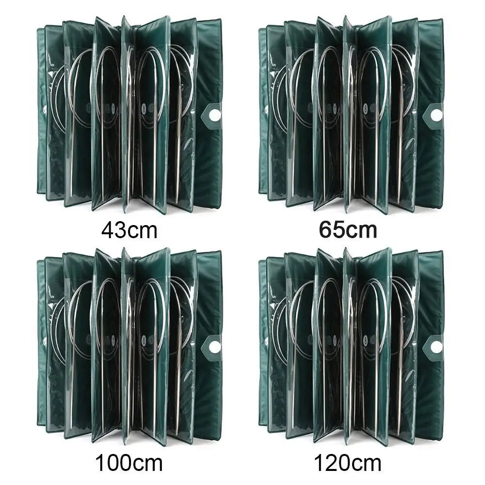Stainless Steel Circular Knitting Needles – 11-Size Set Circular Knitting Needles HIP