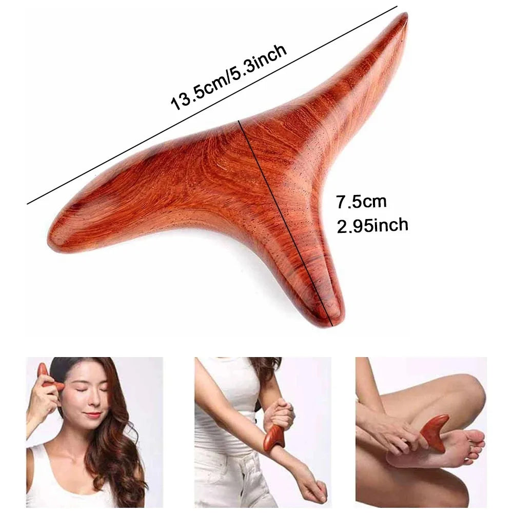 Natural Sandalwood Massage Stick – Bird Claw Acupoint Tool Wooden Massage Stick HIP