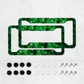 2-Pack St. Patrick's Day Aluminum License Plate Frames License Plate Frame HIP green