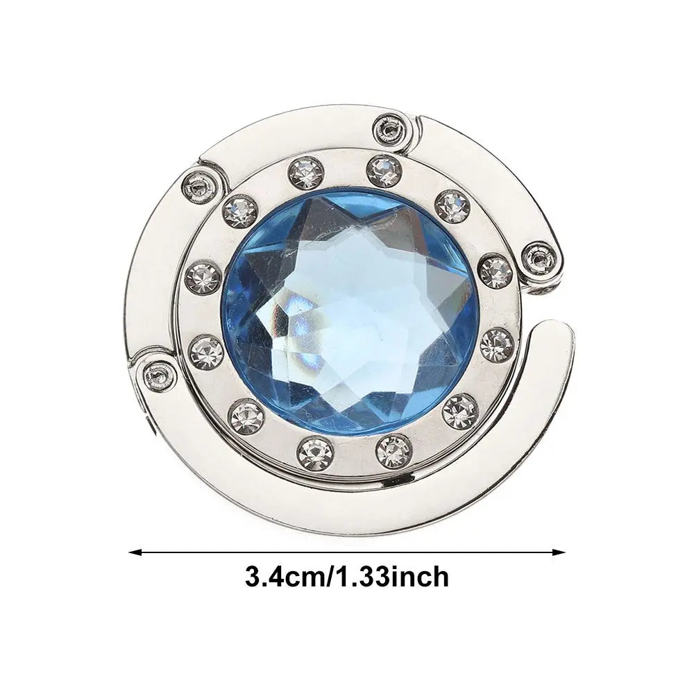 Foldable Diamond Table Handbag Hook – Portable Purse Hanger Foldable Bag Hook HIP
