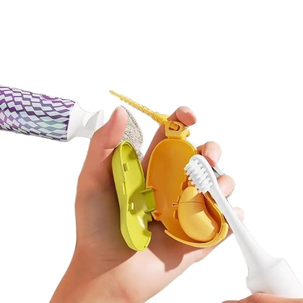 Wholesale Portable Toothbrush Holder Must-have Travel Toothbrush Protective Cap Cute Banana Hiking Camping Brush Cap Case HIP