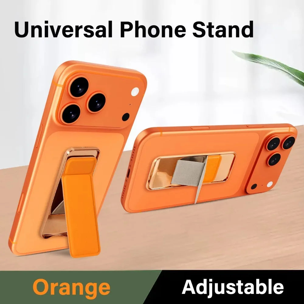 Ultra Thin Foldable Phone Stand & Magnetic Finger Grip Holder Phone Stand Holder HIP Orange