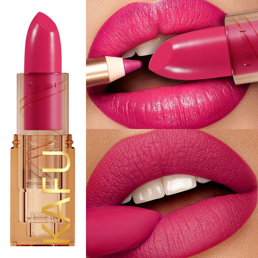 1PC Nude Lipstick Waterproof Lipliner Pen Sexy Matte Contour Lip Tint Lasting Non-stick Cup Lip Gloss Korean Makeup Cosmetic HIP 13