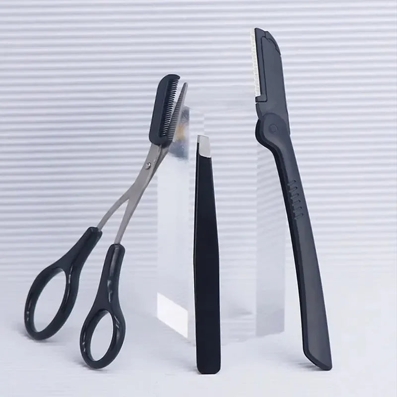 RUZOFO 3-Piece Eyebrow Trimmer Set – Safety Shaver Kit Eyebrow Trimmer Set HIP