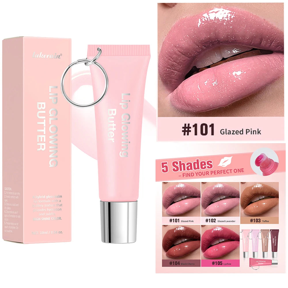 Mirror Pearl Lipgloss Long Lasting Moisturizing Lipstick Shine Glitter Lip Glaze Non Stick Cup Jelly Pout Lip Tint Makeup HIP