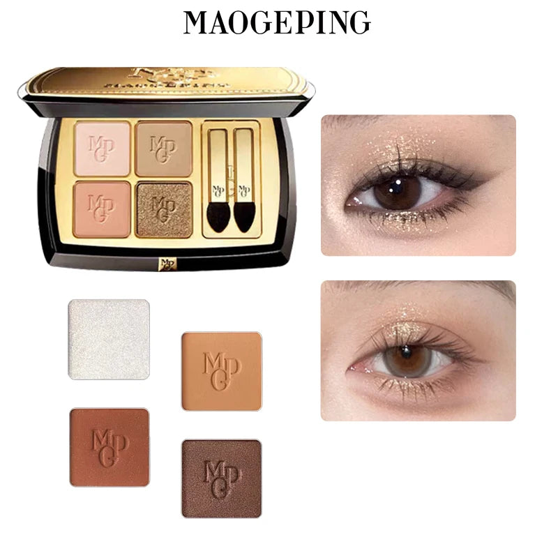 MGP Maogeping 4-Color Eyeshadow Palette – Matte & Shimmer Eyeshadow Palette HIP