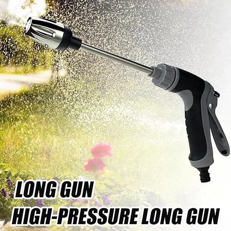 Alloy High-Pressure Water Gun Lance – Long Pole Rubber Handle Garden Water Lance HIP