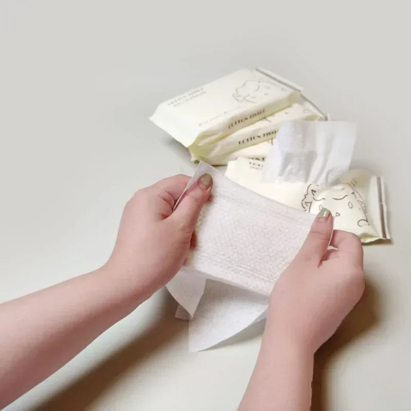 20-Pack Disposable Facial Cleansing Towels – Wet & Dry Wipes Facial Cleansing Wipes HIP