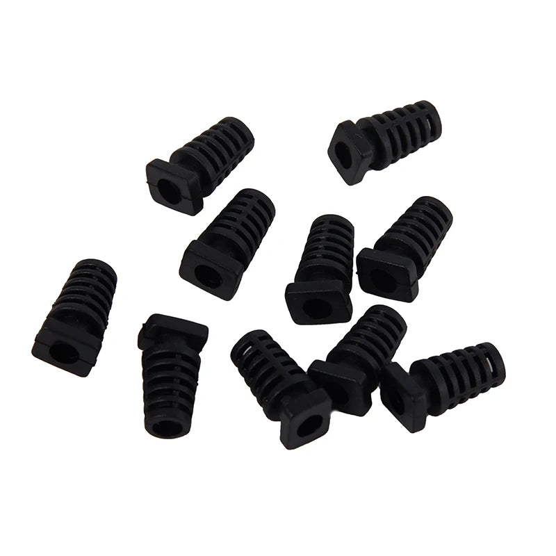 10-Pack 4.1mm Rubber Cord Boot Protectors – Cable Strain Relief Cable Strain Relief HIP onesize