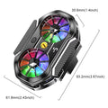 Semiconductor Dual Fan Phone Cooler for Gaming & Streaming Phone Cooler HIP black
