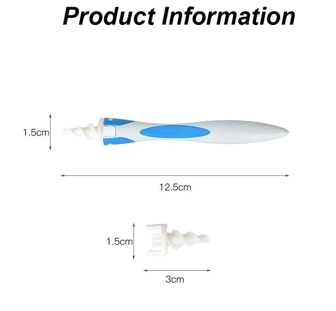 Spiral Ear Wax Remover Tool – 16 Silicone Heads | RUZOFO Ear Wax Remover HIP