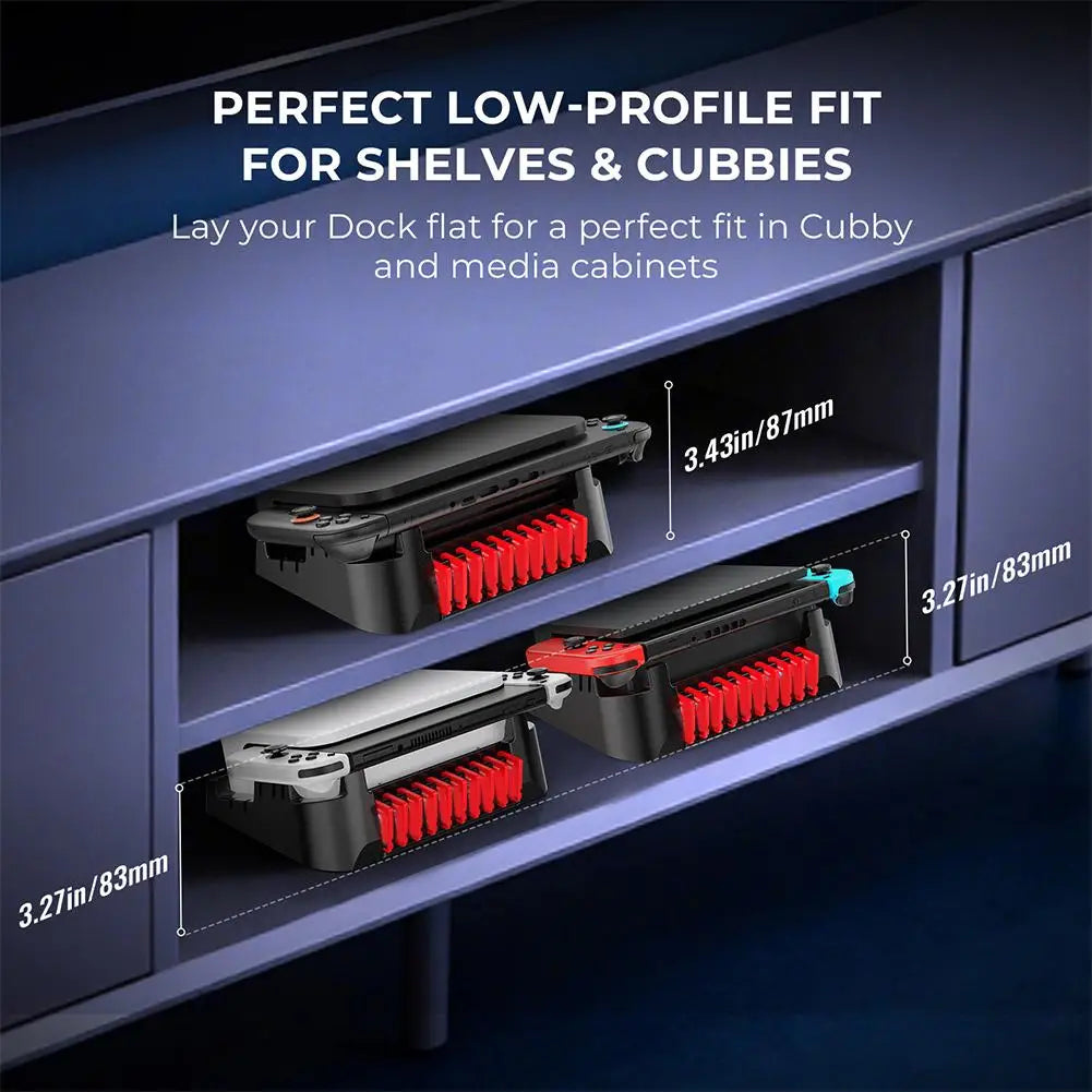 For Switch 2/Switch/OLED Stand Base Game Cartridges Integrated Storage Protecting For Switch 2/Switch/OLED Storage Stand HIP