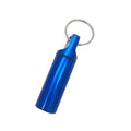 Aluminum Waterproof Pill Box Case with Keychain | Sealed Pill Storage Case HIP C735-Blue 1pcs