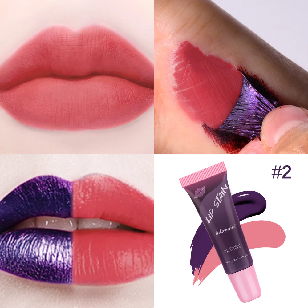 Peel Off Lip Stain Waterproof Resistant Lipsticks Cheap Lip Gloss Matte Tick for Lips Labios Inks Tattoos Makeup Ink Tint HIP