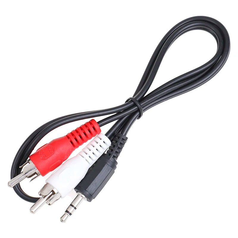 3.5mm Male to Dual Male Stereo Audio Splitter Cable 0.5M Audio Splitter Cable HIP One Size