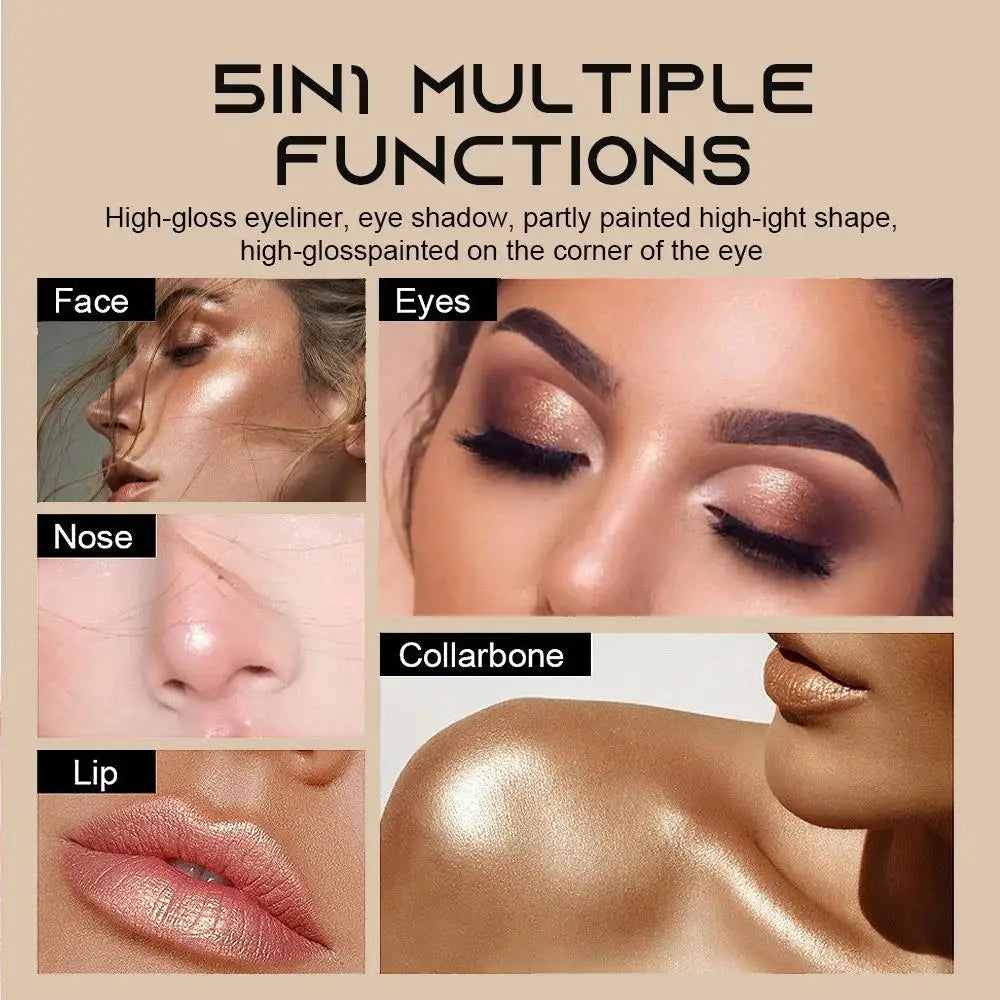 5-in-1 Waterproof Shimmer Eyeshadow Stick | Pearl Glitter Pen Eyeshadow Stick HIP