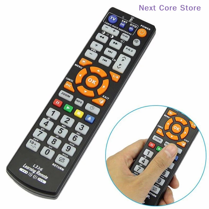 Universal Smart Remote Control with Learn Function – TV DVD SAT Universal Remote Control HIP No plug