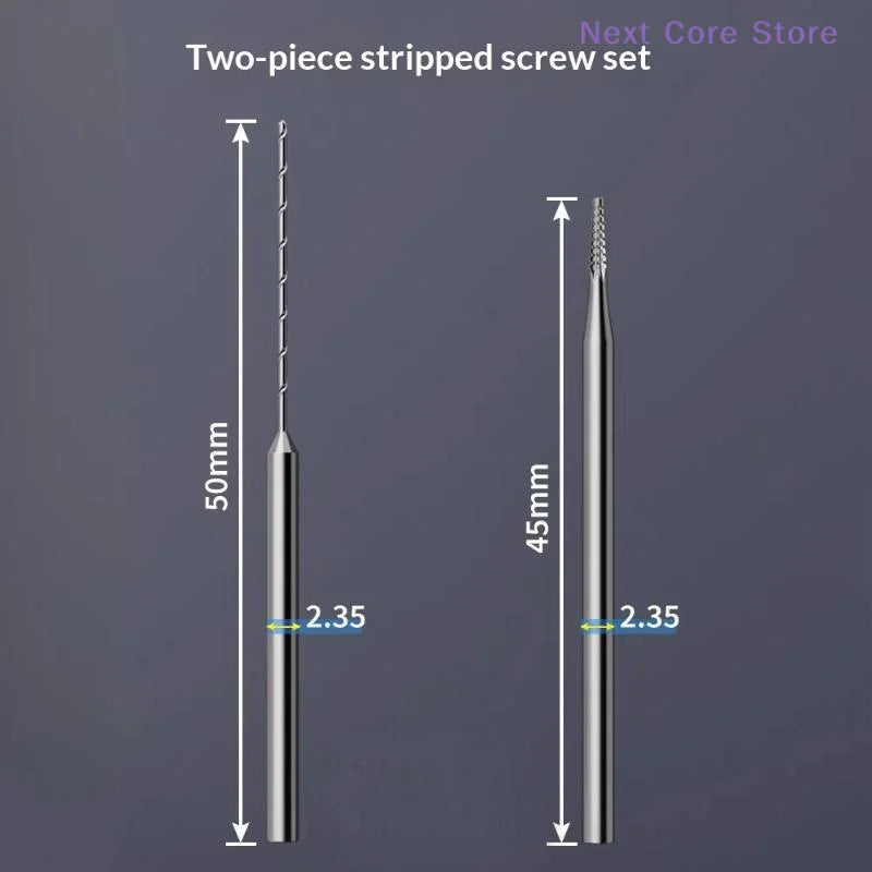 Phone Repair Stripped Screw Remover Drill Bit Set – 1/2 Pcs Screw Extractor Bit HIP