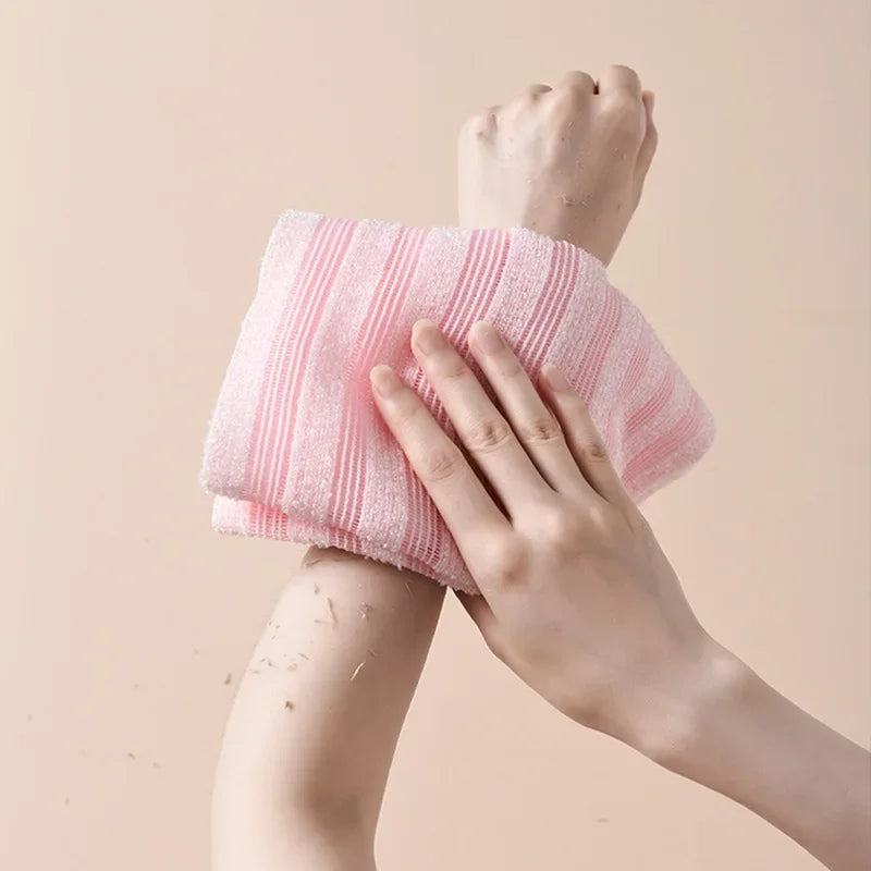 Japanese Exfoliating Bath Washcloth – Nylon Back Scrub Towel Exfoliating Bath Towel HIP