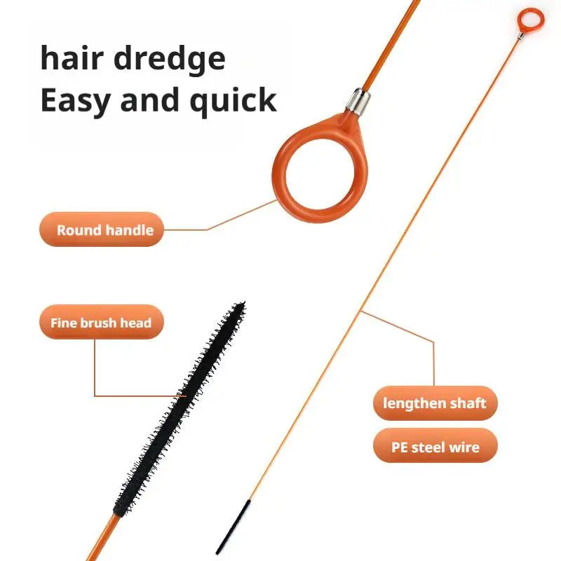 Car Sunroof Long Hose Drain Hole Drain Unclogger Car Sewer Unclogger Cleaning Brush Car Pipe Tool Cleaner Auto Accessories HIP