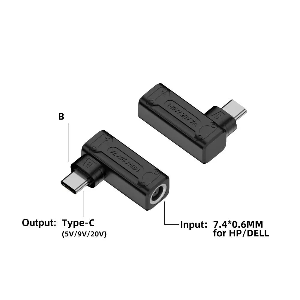 PD 140W DC to USB-C Converter – Laptop Charging Adapter USB-C Power Adapter HIP B-7406