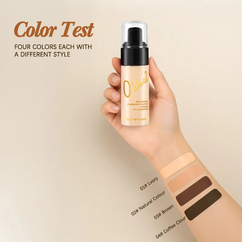 OCHEAL Full Coverage Liquid Foundation & Concealer BB Cream Liquid Foundation HIP