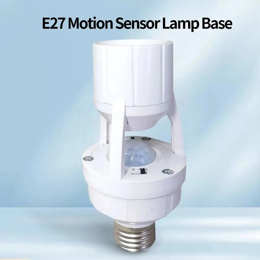 E27 Bulb Socket Adapter With PIR Motion Sensor Light Switch 100-240V E27 Lamp Base Light Lamp Holder Converter Motion Detector HIP E27 Motion Sensor