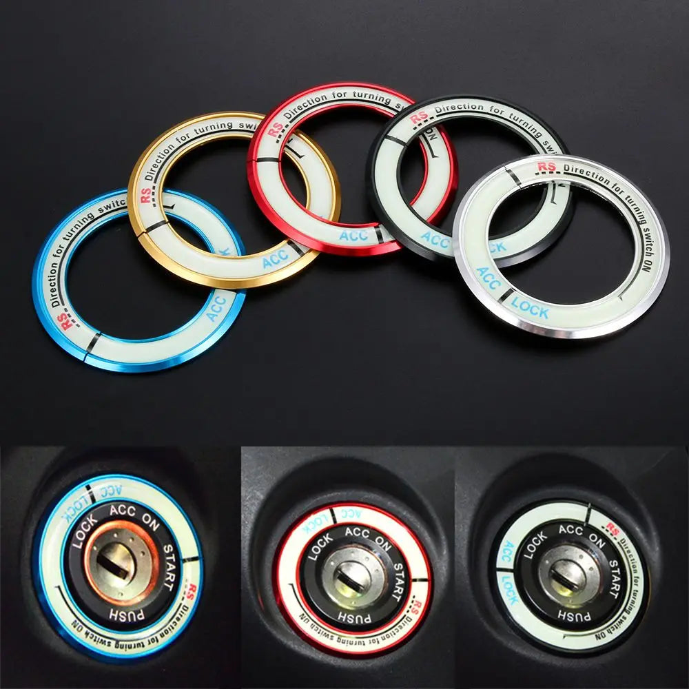 Luminous Alloy Ignition Switch Cover – Toyota Corolla Levin Car Interior Sticker HIP