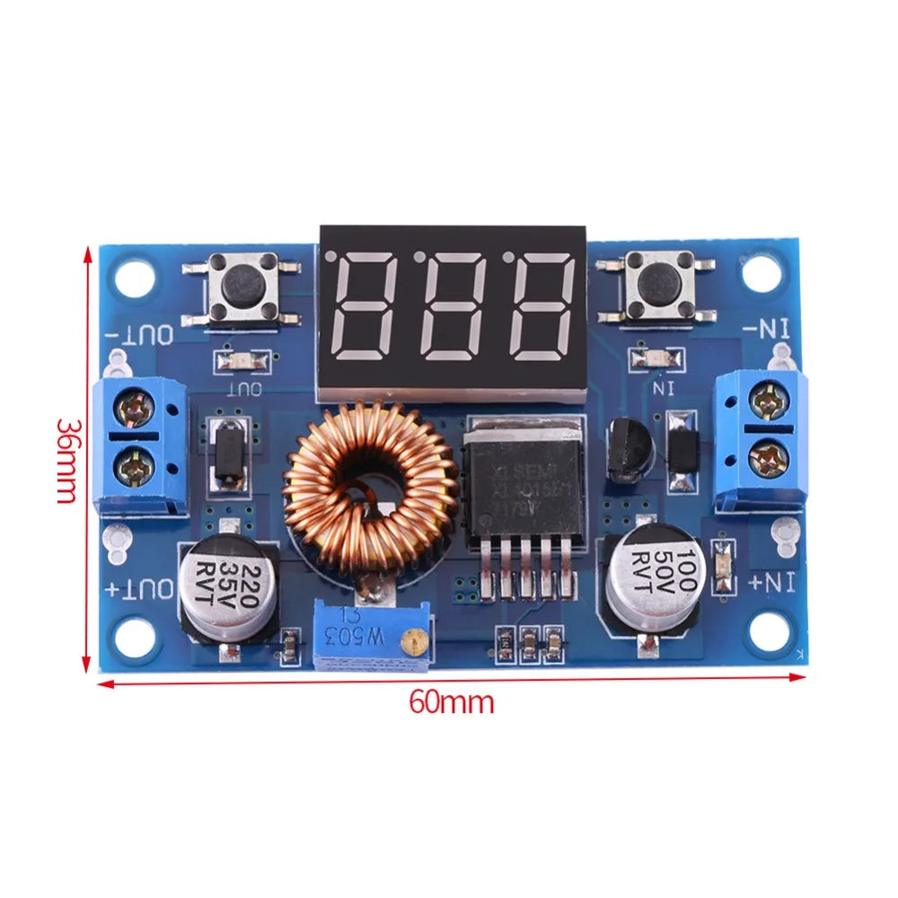 XL4015E DC-DC Buck Converter 5A 75W Adjustable Step Down Module DC Buck Converter Module HIP