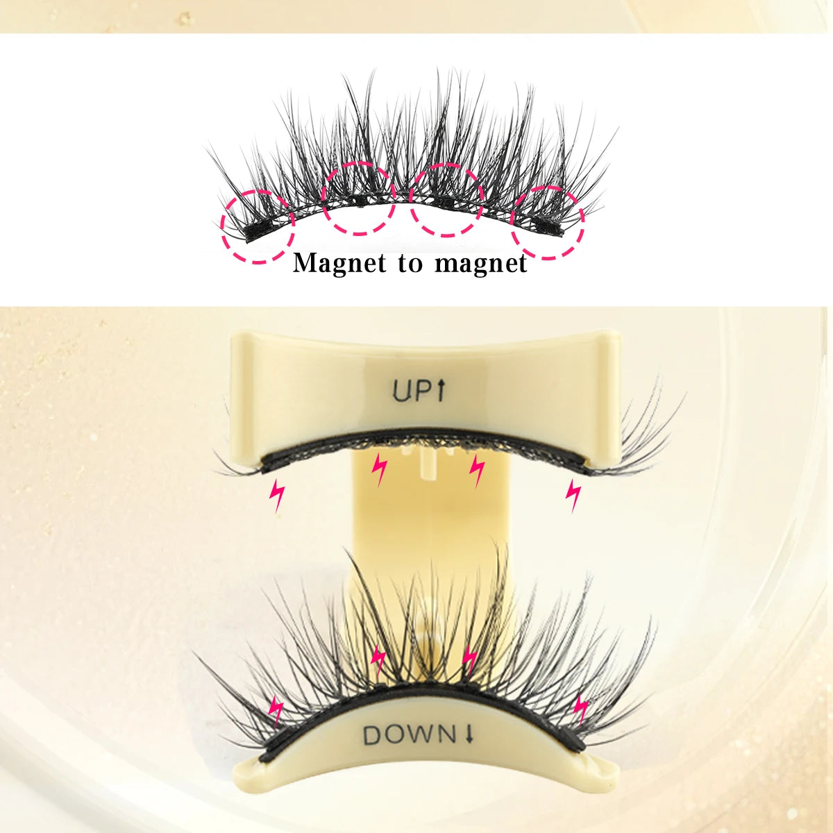 New 1 Pair Cat Eye Magnetic Eyelashes Set With Tweezers Natural Light Eyelash Extension Tools Reusable False Eyelashes Makeup HIP