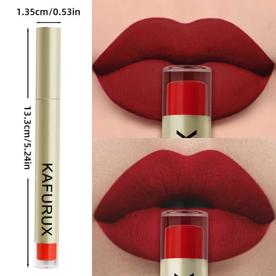 20 Colors Dark Brown Nude Liquid Lipsticks Waterproof Velvet Matte Lip Gloss Long Lasting Lip Glaze Beauty Red Lip Tint Makeup HIP